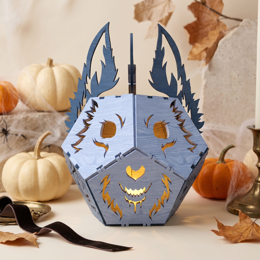 3D Geometric Animals Lantern Tea Light Holder Cute Wolf Fox Bunny Bundle Laser Cut Vector Design for Glowforge Table Decor