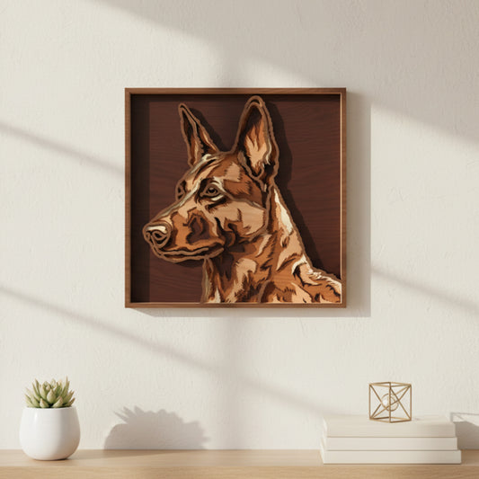 Dog Breed Portrait SVG Bundle Vol. 2 | Layered Wooden Dog Wall Art Laser Cut Files | Pet Lover Decor for Glowforge, xTool & CNC