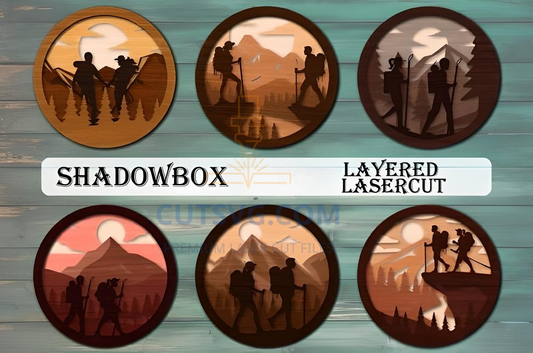 Halloween Bundle 3D Laser Cut Multilayer
, Laser Cut Wall Decor 466