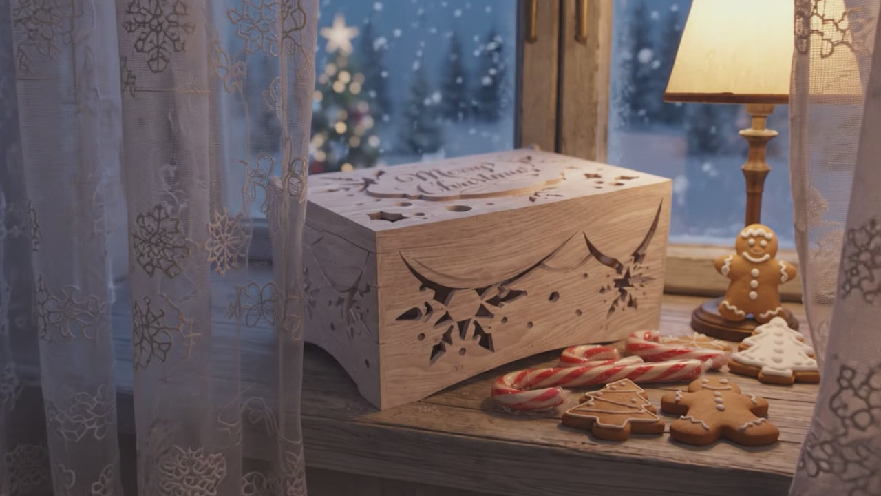3D Multilayer Christmas Gift Box Bundle SVG DXF Holiday Festive Keepsake Laser Cut Files Compatible with All Machines